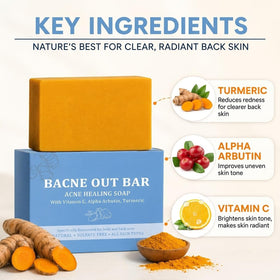 Generic Bacne Out Bar dense foam closeup demonstrating creamy lather benefit