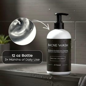 Bacne Bar bottle beside ruler showing product size and quantity benefit