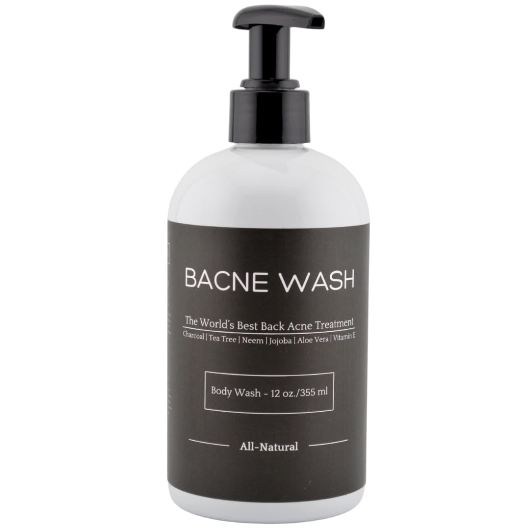 Bacne Bar front bottle showing cleanser and branding benefits