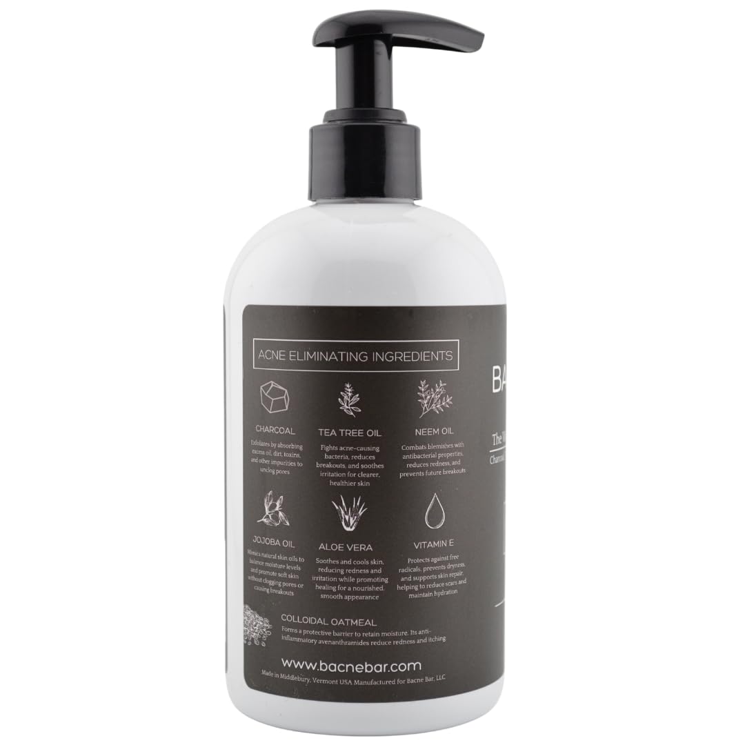 Bacne Bar bottle with recyclable symbol showing eco-friendly packaging benefit