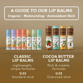 Badger lip balm displayed on bathroom shelf indicating daily skincare convenience