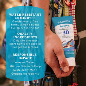 Badger made in USA badge reflecting women-owned business and solar production