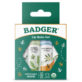 Badger four tubes arranged to show variety pack convenience and choice