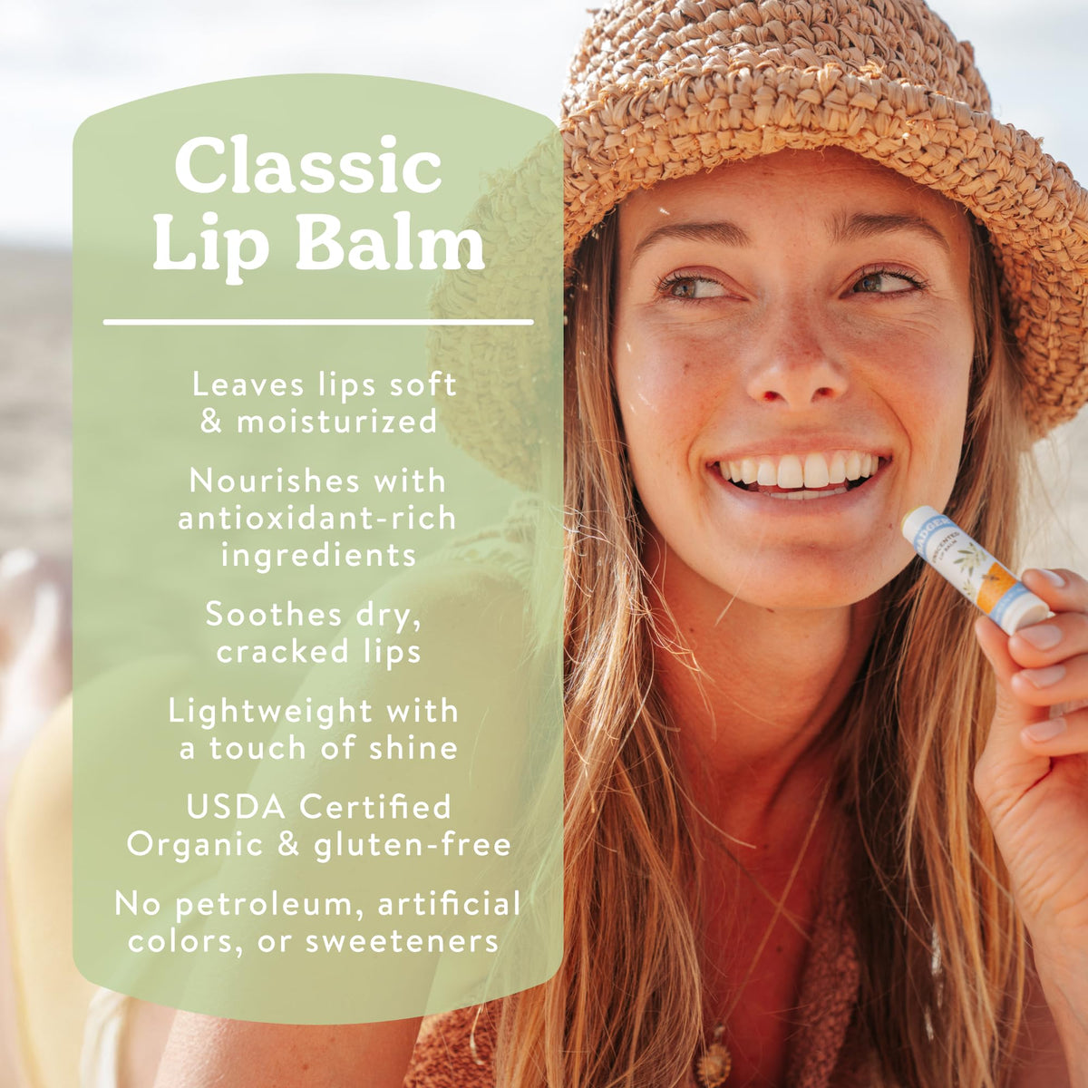 Badger open tube showing silky smooth balm texture and glide