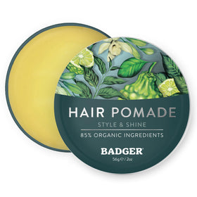 Badger tin front label showing product name and organic benefits