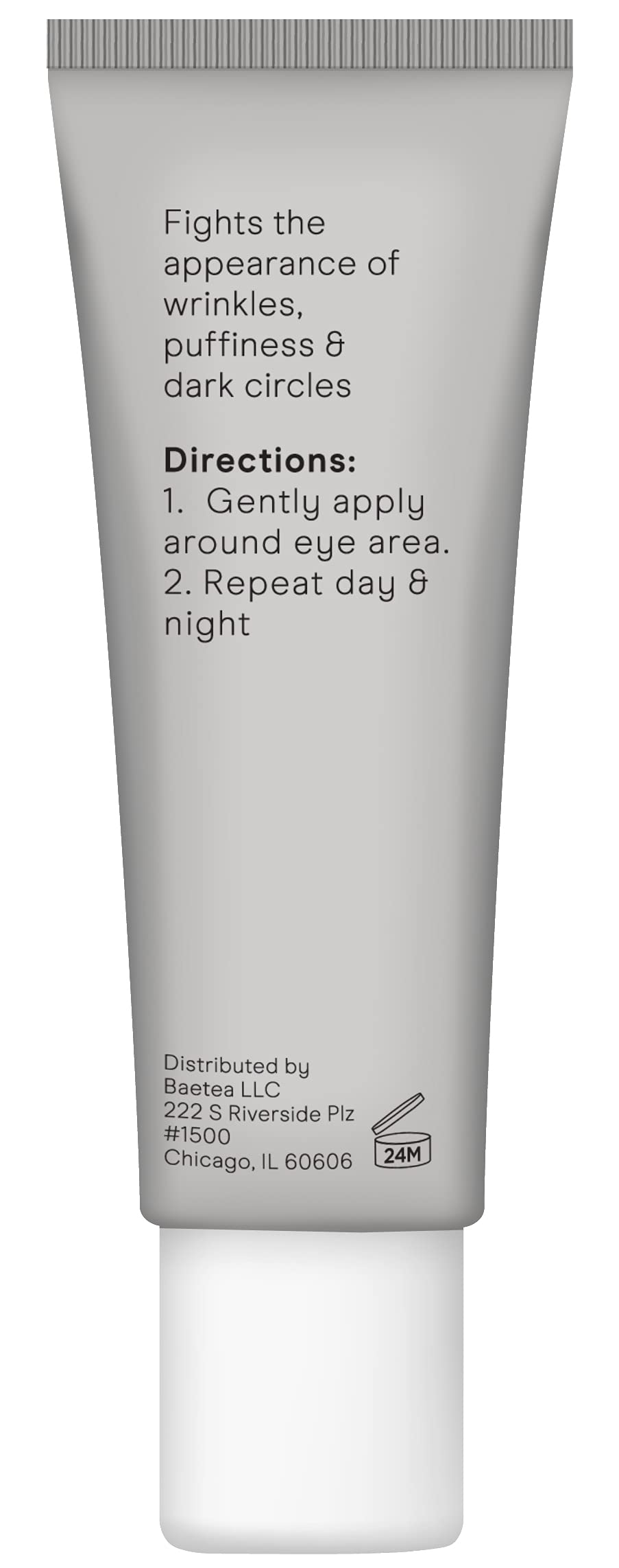 Baebody gel beside a coin for scale demonstrating the convenient travel size