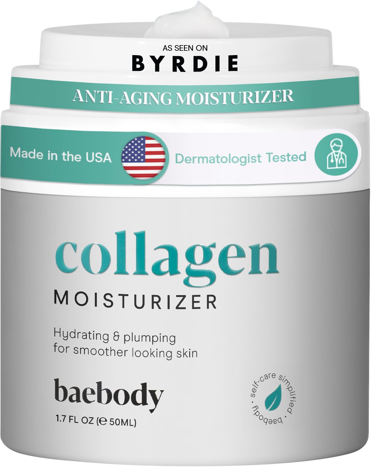 Baebody front packaging showing moisturizer and brand benefit
