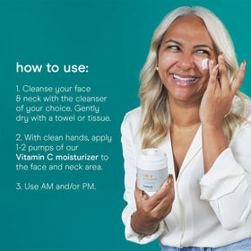 Baebody lifestyle daylight application on face showing luminous, hydrated appearance