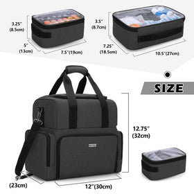 BAFASO top handles shoulder strap and trolley sleeve offering three carrying methods