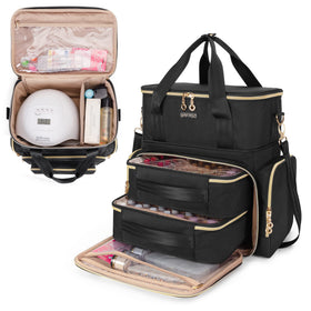 BAFASO front view open organizer showing neat bottle storage and easy access
