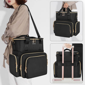 BAFASO attached to suitcase handle for hands-free travel convenience