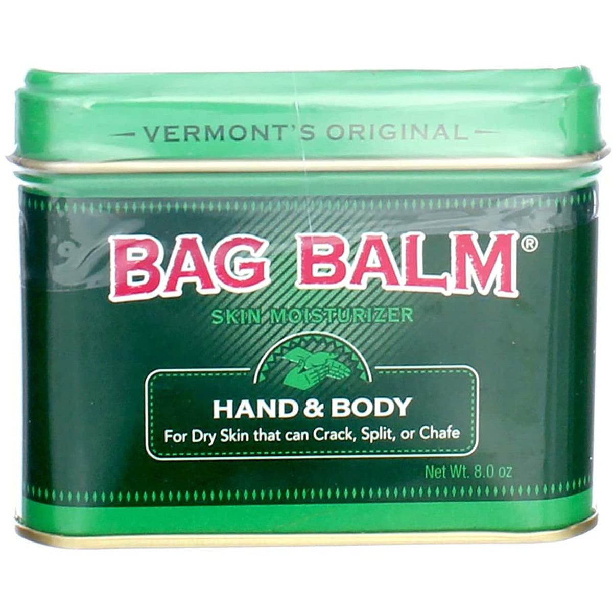 Bag Balm open tin close-up of thick texture for deep moisturization benefit