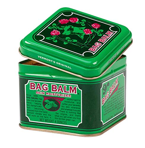Bag Balm being applied to dry skin, Brand bag balm providing deep moisturization