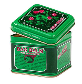 Bag Balm being applied to dry skin, Brand bag balm providing deep moisturization