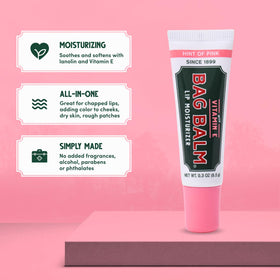 Bag Balm being applied to lips demonstrating even coverage and hydration benefit