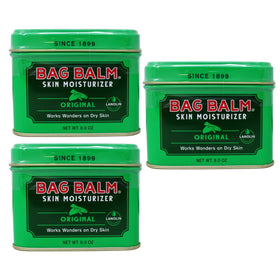 Bag Balm 8oz tin front view showing classic packaging and protection
