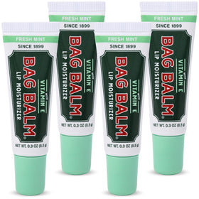 Bag Balm front view of fresh mint tube showing branding and size benefit