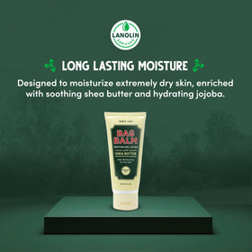 Bag Balm being applied to hands in home setting, soothes and softens skin
