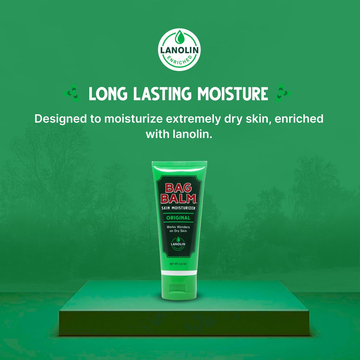 Bag Balm on heels showing concentrated care for rough skin