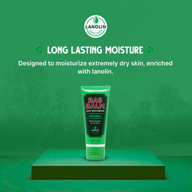 Bag Balm on heels showing concentrated care for rough skin