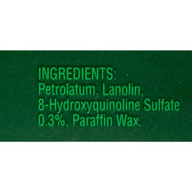 Detailed shot of Bag Balm ingredients label highlighting simple formula