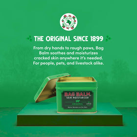 Bag Balm label and ingredients panel showing simple, safe formula