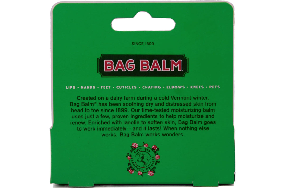 Outdoor lifestyle scene with Bag Balm in a backpack showing brand travel convenience
