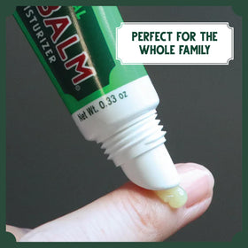 Bag Balm open cap detail showing applicator tip for controlled application and hygiene