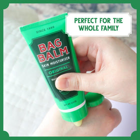 Bag Balm label close-up showing ingredient clarity and no fragrance