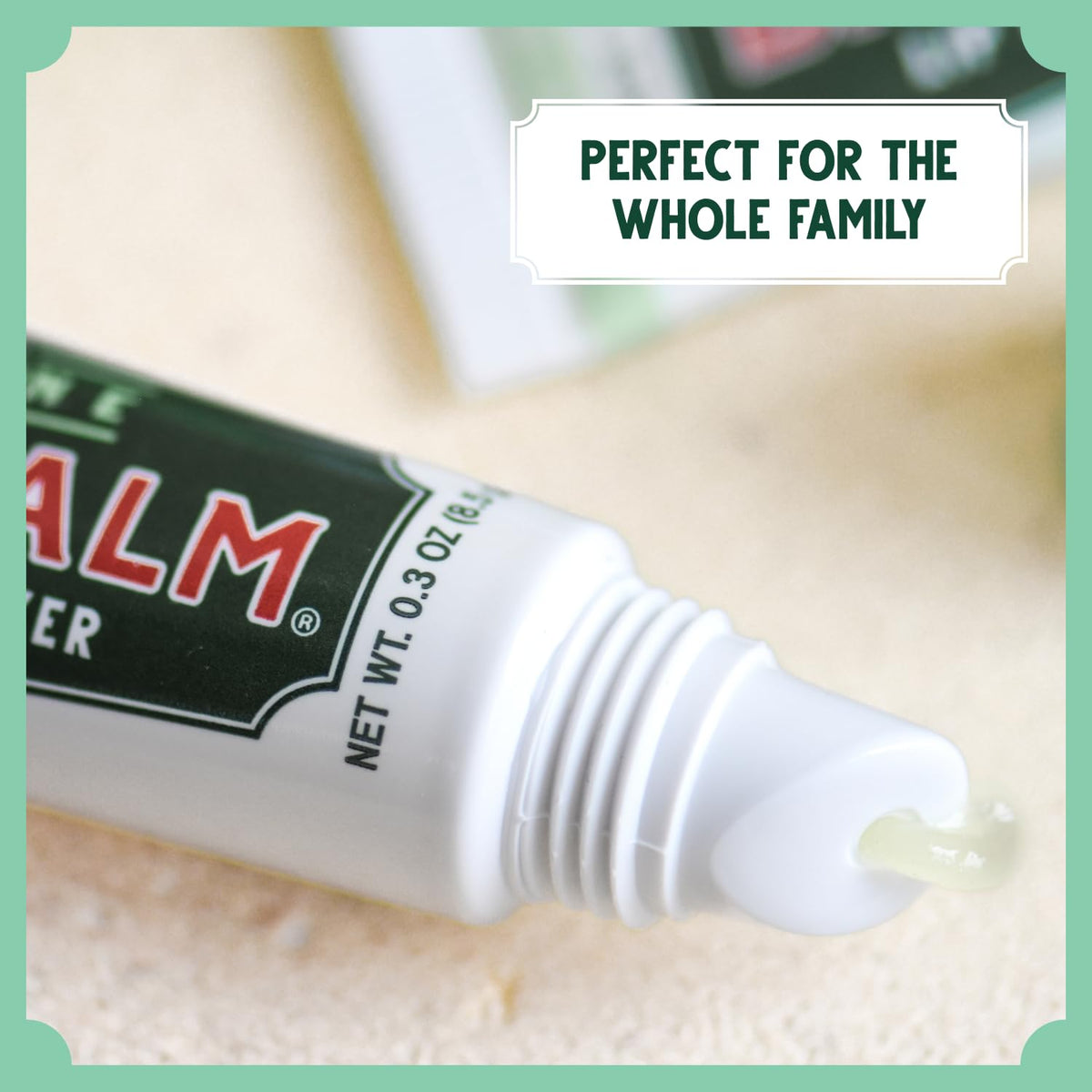 Bag Balm packaging side view showing ingredient list for informed choice benefit