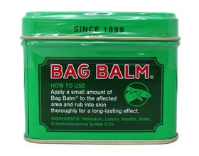 Bag Balm on a pet’s nose showing gentle brand soothing for animals