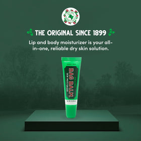 Bag Balm tube close-up displaying applicator tip and brand for precise use