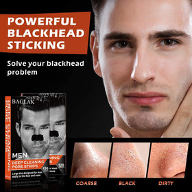 BAGLAK strip applied on nose demonstrating strong adhesion and lift