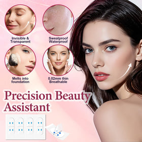 BAIGUOZH application step-by-step on jawline demonstrating quick lift