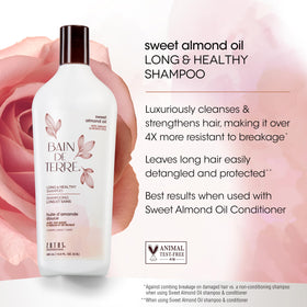 Bain de Terre close-up label highlighting argan and monoi oils
