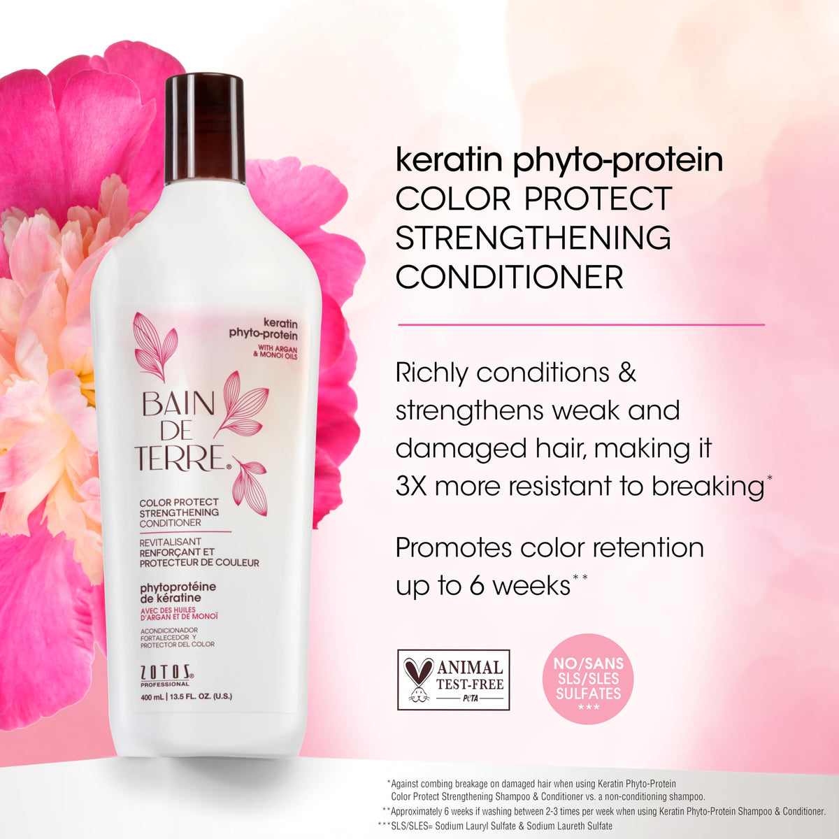 Bain de Terre creamy conditioner texture demonstrating richness and spreadability