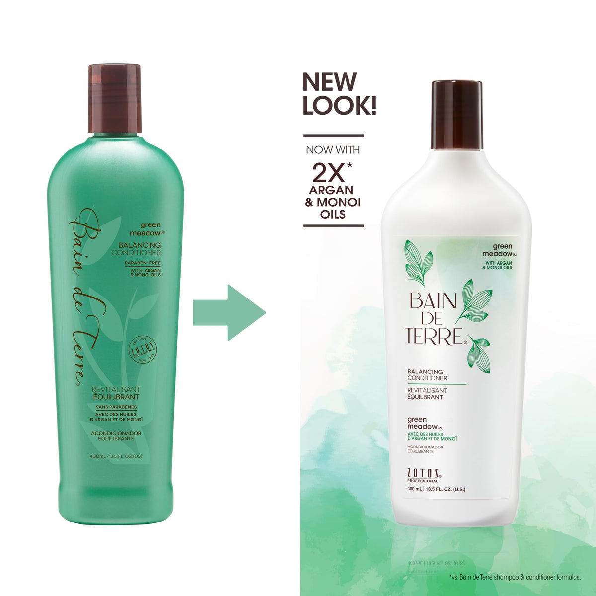 Bain de Terre pouring conditioner close-up demonstrating lightweight texture