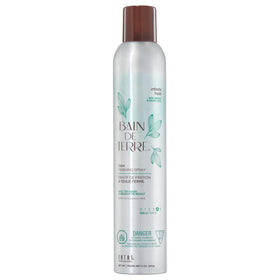 Bain de Terre front packaging showing firm hold and shine benefits