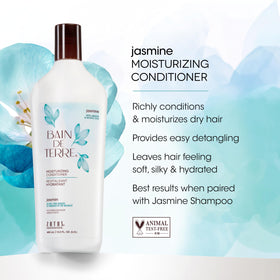 Bain de Terre creamy conditioner texture swipe showing rich moisturizing feel