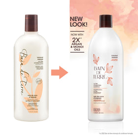Bain de Terre label close-up highlighting ingredient list and clarity benefit