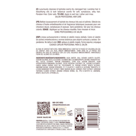 Bain de Terre back packaging showing directions and ingredient transparency benefit