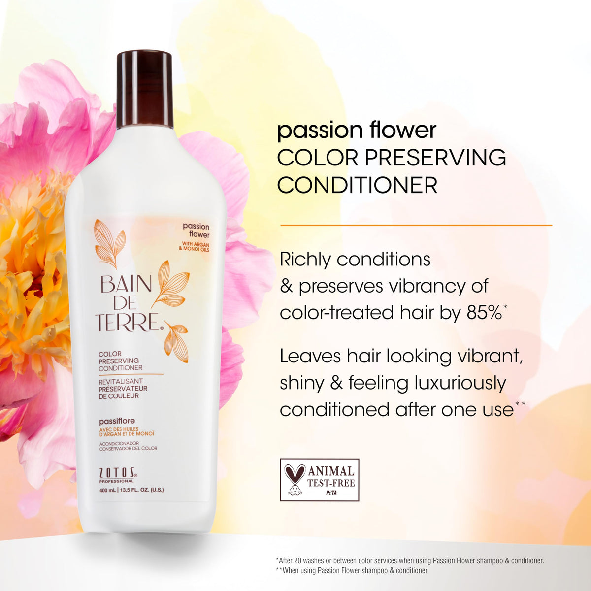 Bain de Terre creamy conditioner texture close-up showing rich hydration