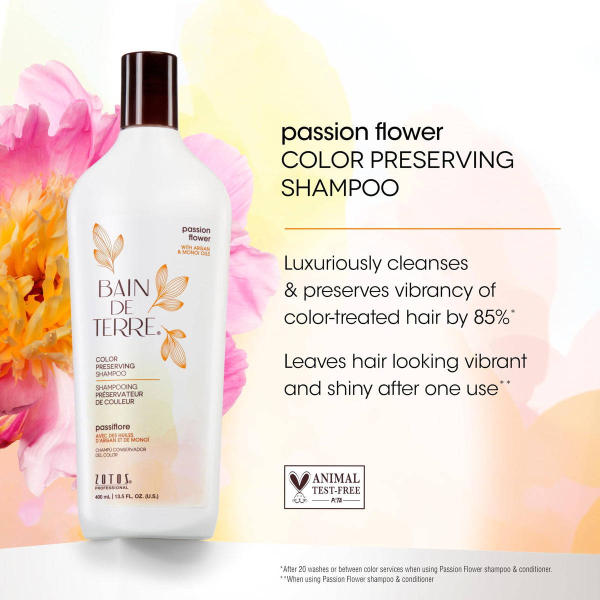 Bain de Terre shampoo texture lather demonstrating gentle cleansing and softening action