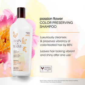 Bain de Terre shampoo texture lather demonstrating gentle cleansing and softening action