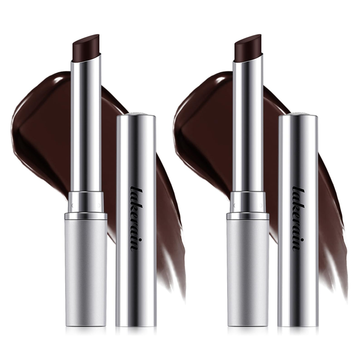 BAISEN DIARY front view of honey tinted lip balm tube highlighting sleek design and portability