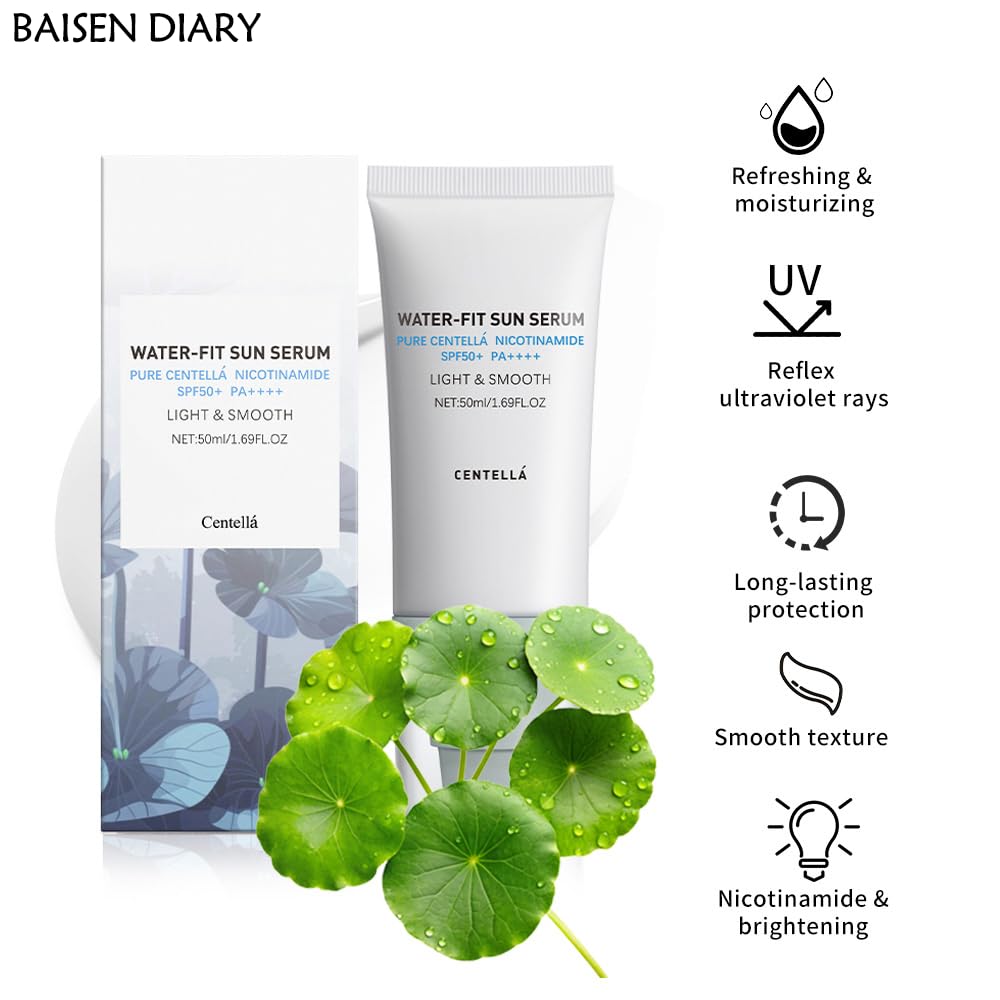 BAISEN DIARY ingredient label closeup showing Centella Asiatica and hyaluronic notes