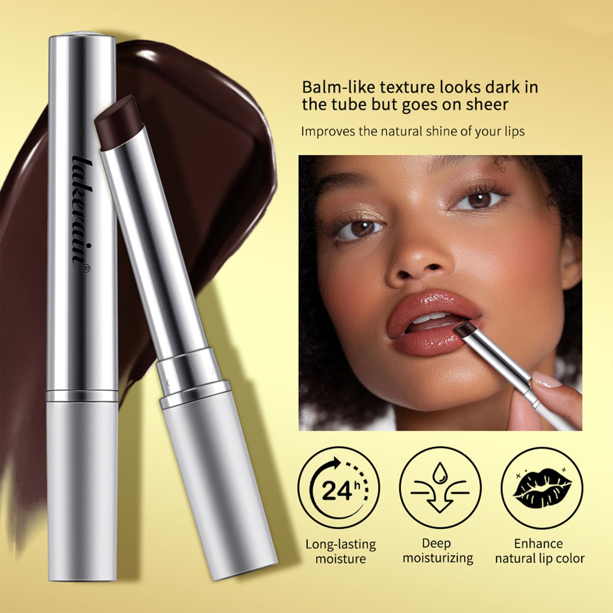 BAISEN DIARY close-up texture of balm illustrating smooth hydrating glide