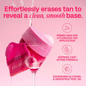 BALI BODY before and after image showing removed streaks and even skin tone