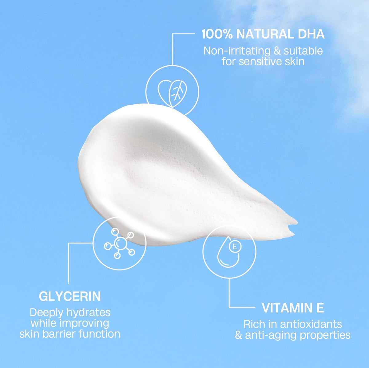 BALI BODY clear foam absorbing into skin, non-sticky natural finish