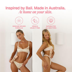 BALI BODY lifestyle model with beach-ready bronzed skin and glow